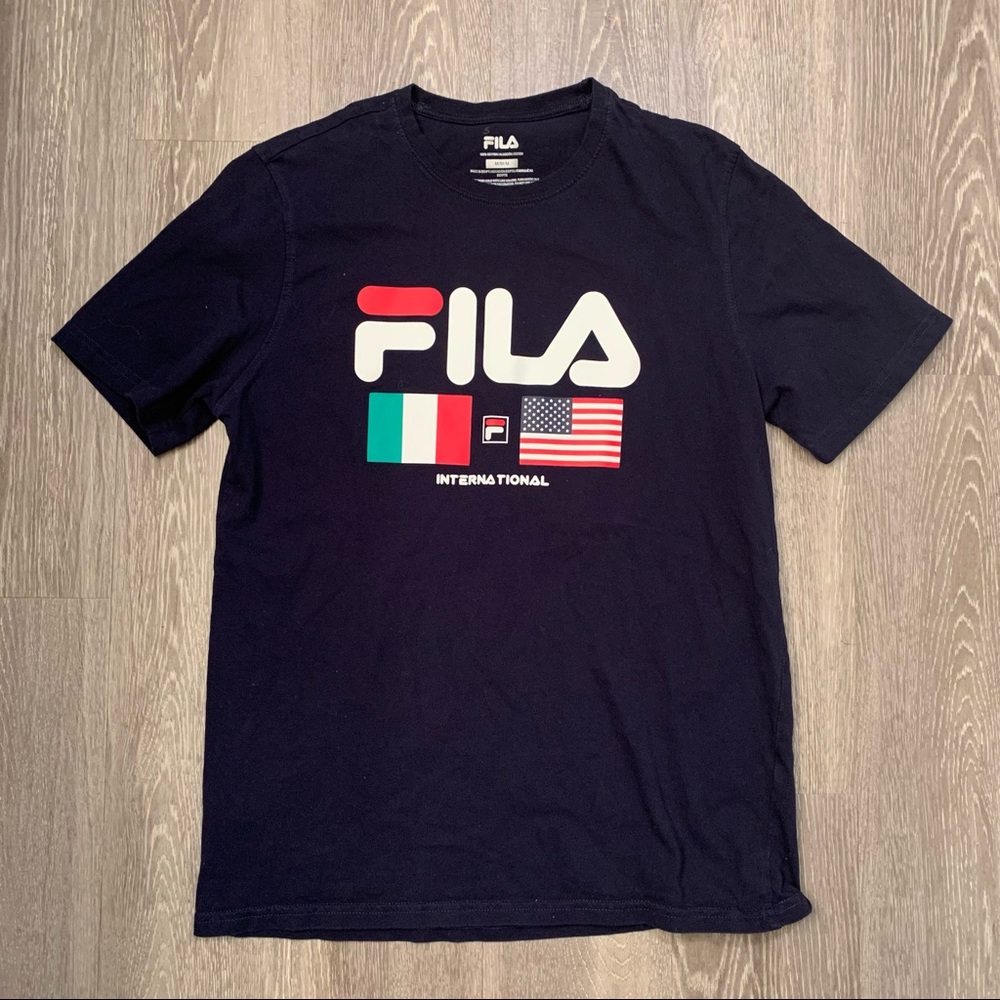 Fila International Black T-Shirt Men’s Size Medium